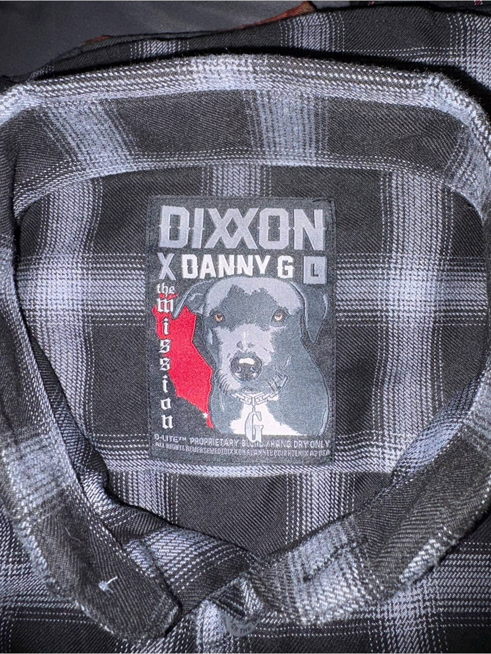 DIXXON Black and Gray Plaid Button-Down Shirt